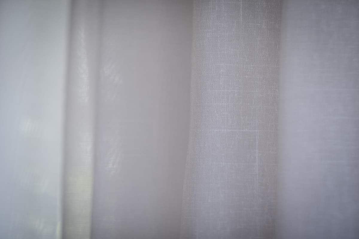 Tunn linnegardin, 55% Polyester 45% Linne- Trento